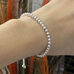 S925 silver beads bracelet,Heart bear cube stretch bracelet,Chunky bohemian bracelet,Heart bracelet,Teddy Bear Bracelet,Gift women  DETAILS   * Materi