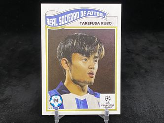 TAKEFUSA KUBO 2023 TOPPS LIVING UCL UCC SET #632 BASE CARD / REAL SOCIEDAD