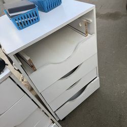 (2) IKEA MAKE UP DRESSER