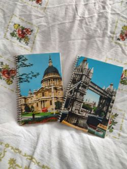 Set of 2 vintage souvenir mini notebooks