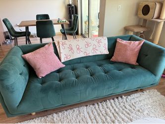 Velvet Green Couch