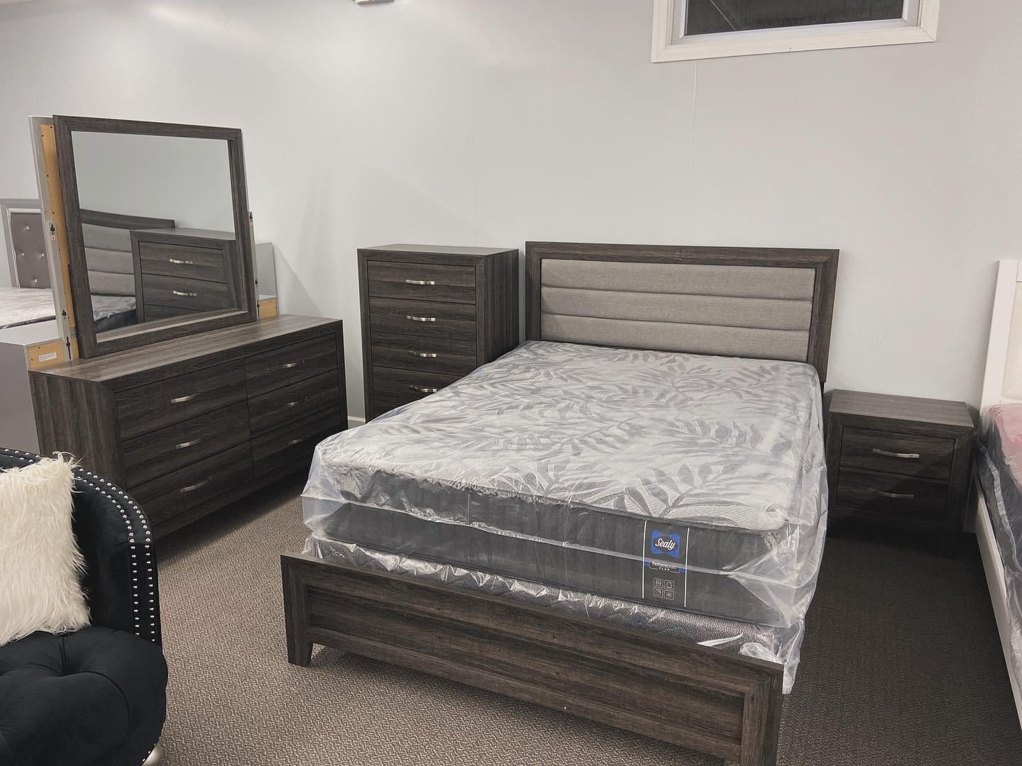 Brand New Complete Bed With Orthopedic Mattress For $399