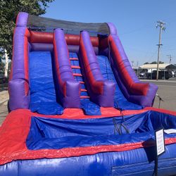 Double Waterslide 15ft By 22ft PRICE IS FIRM READ 