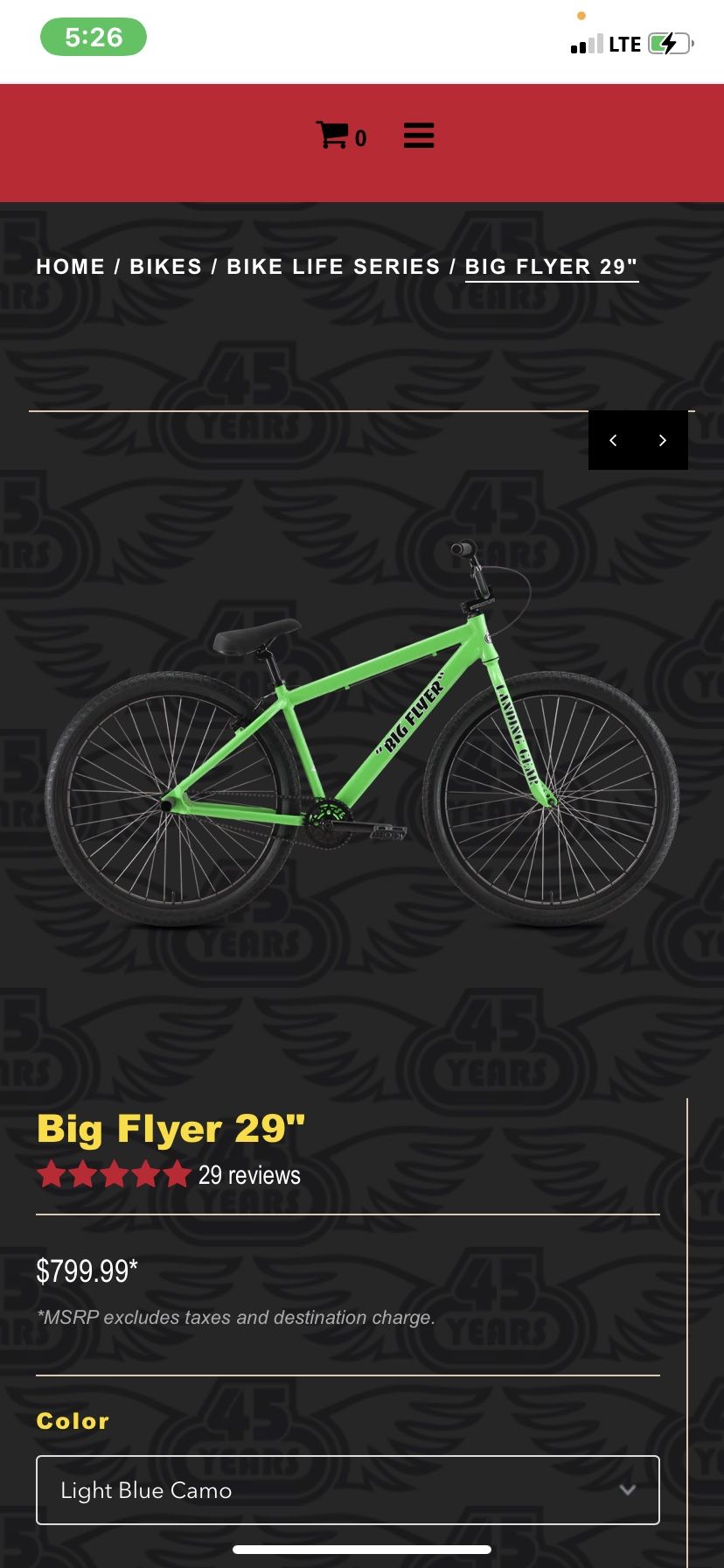 SE Big Flyer 29 New In Box