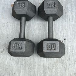30 Lbs Dumbbells 