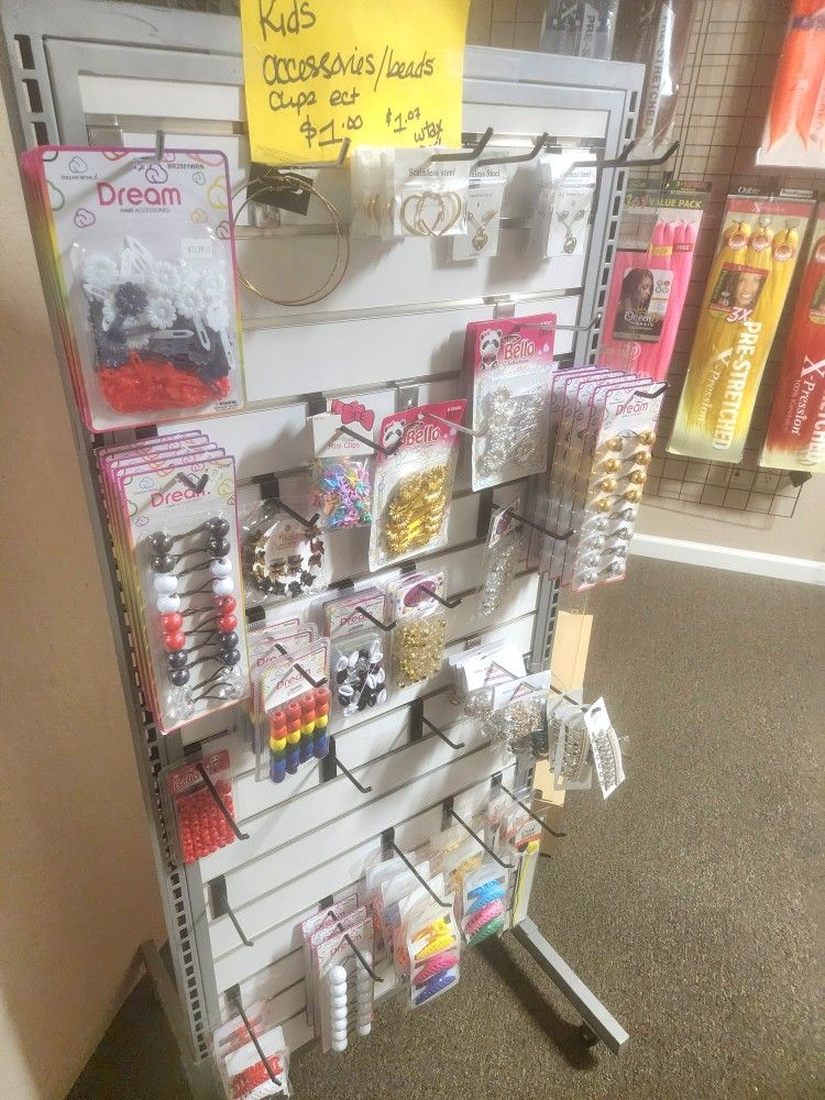 2 Sided Rolling Display With Hooks !!!