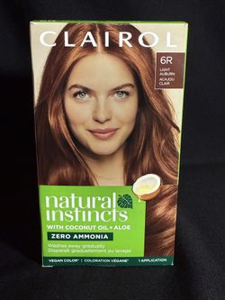 Clairol Natural Instincts Hair Color with Coconut Oil & Aloe - 6R Light Auburn