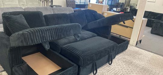 New Sleeper Sectional Couch! Double Chaise! Free Delivery 🚚!