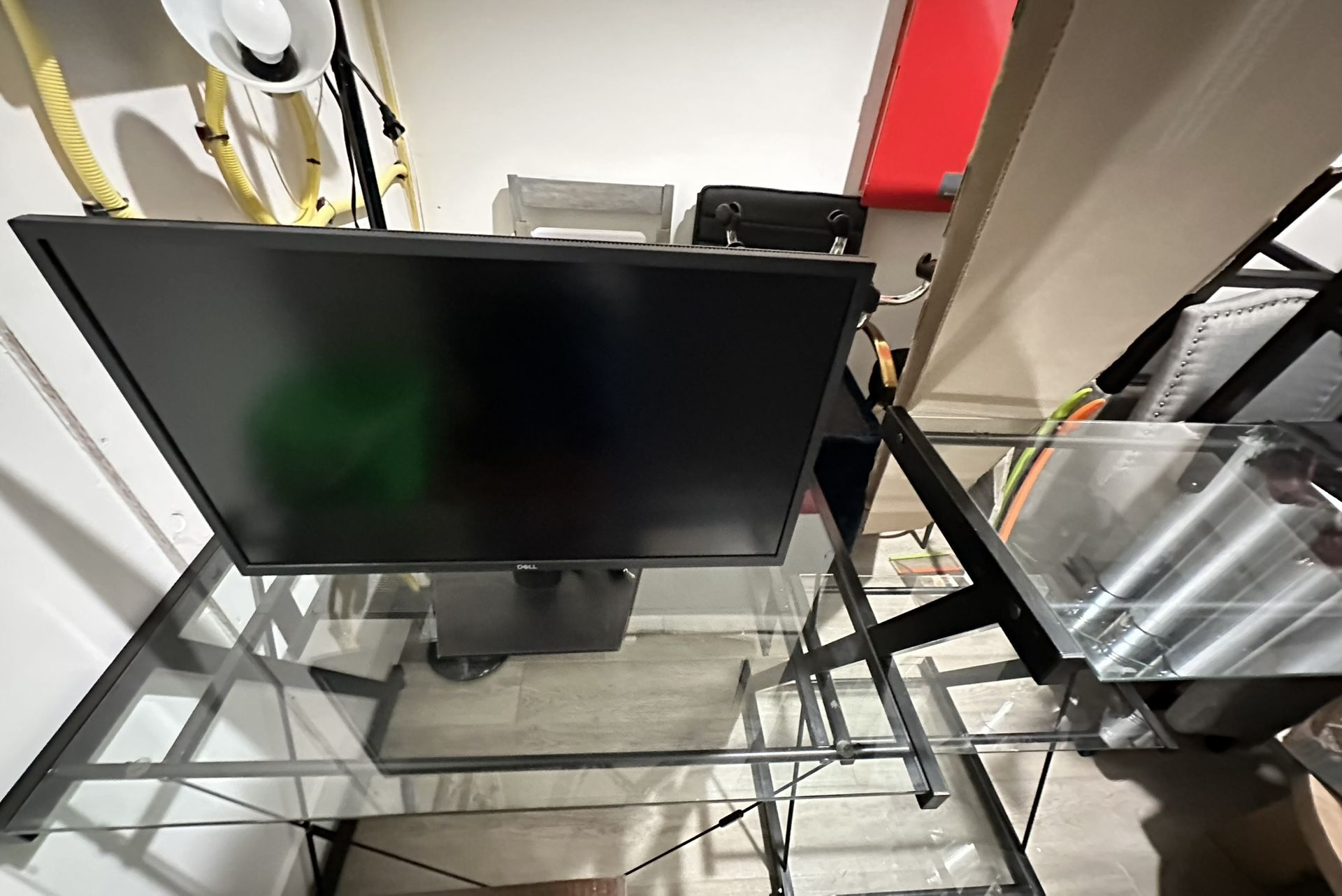 Monitor & Glass Desk
