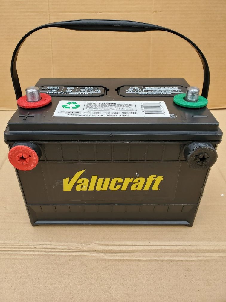 Like New Car Battery Group Size 34/78 Valucraft 2019 60 With Core