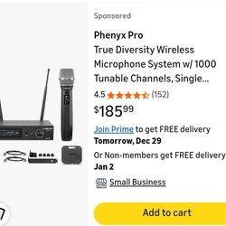 Phenyx Pro Wireless Mic System
