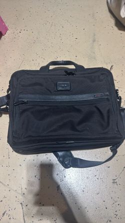 Tumi Black Nylon Briefcase Laptop Bag