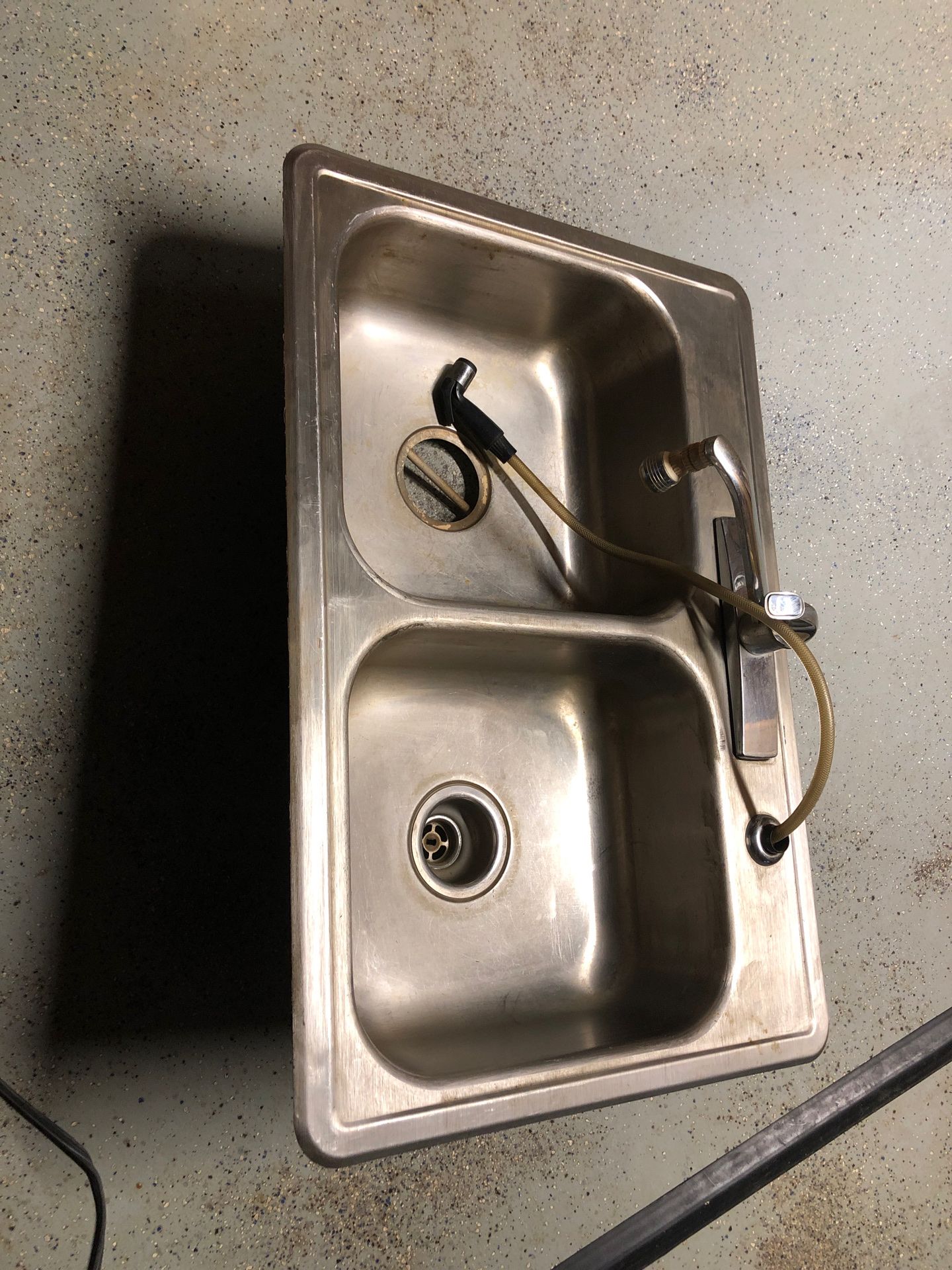 Kitchen sink, steel, double