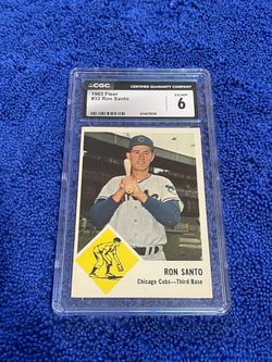 1963 Fleer Ron Santo #32 CGC 6 EX/NM