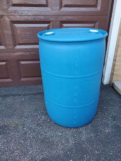 Barrel- Plastic, Good For Rain Water Collecting And Other Projects - Very Clean 