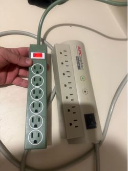 SurgeArrest Personal Power Surge Protector 7 Outlets, 6 ft Cord, 240 Joules  6 Outlet Power Strip with 3 Foot Long Extension Cord, Indoor Power Strip,