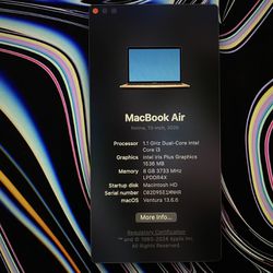 Macbook 2020 Air 