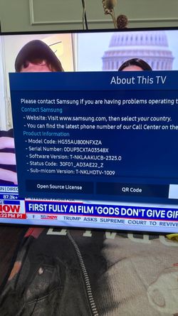 Samsung 55" 4K UHD Smart TV HG55AU800N