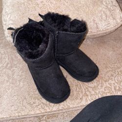 Toddler Black Boots 5c