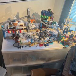 Lego Beach Roller Coaster, Yacht, And Beach house 