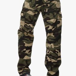 Men's 8-Pocket Thermal Fleece Lined Overalls, Outdoor Casual Pants