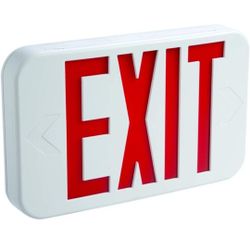 Sure-Lites APX7R Integrated LED Exit Sign, Red
