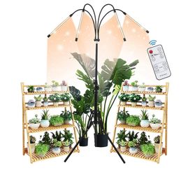 LED Plant Grow Light with Stand, LED Grow Light Full Spectrum for Indoor Plants,10 Dimmable Levels,3 Modes Timing,Tripod