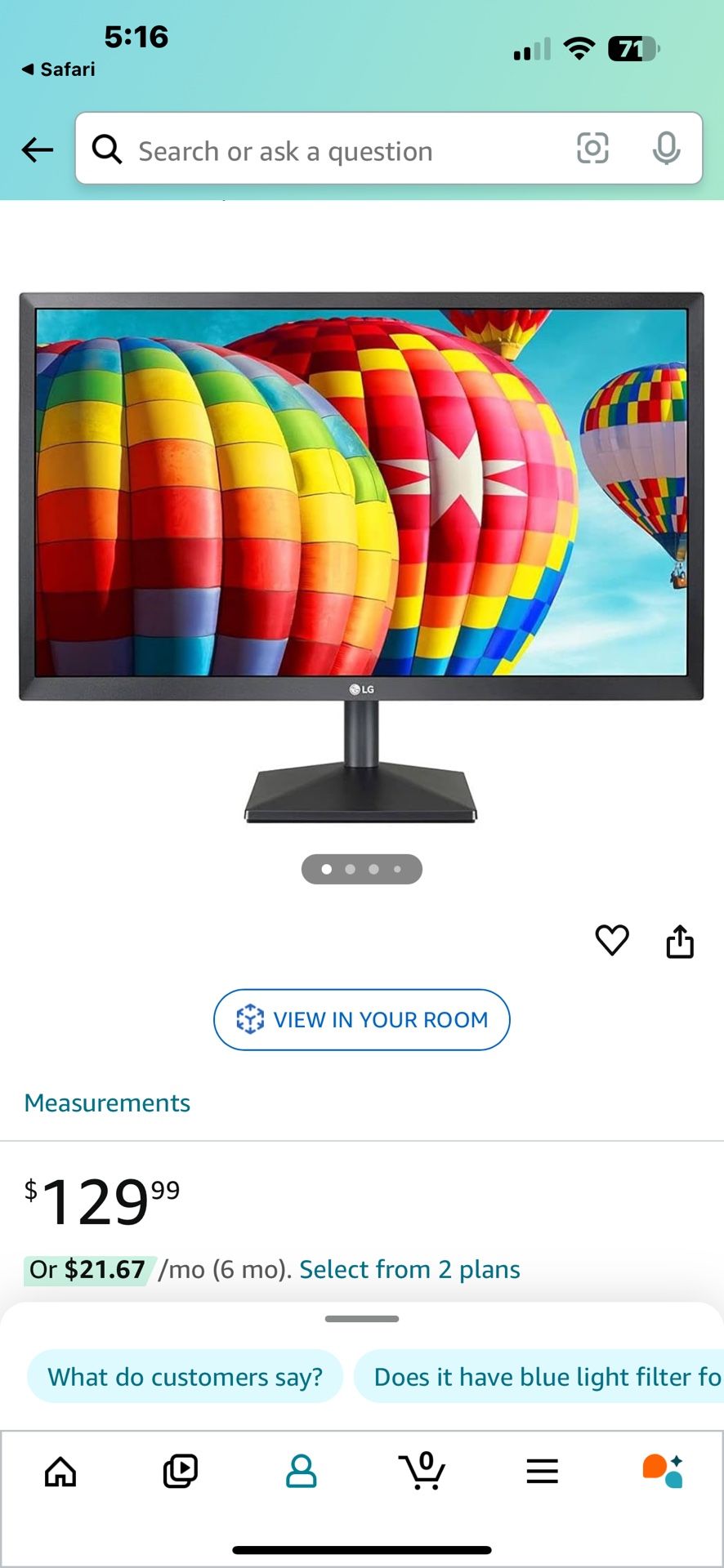 LG 22” Monitor