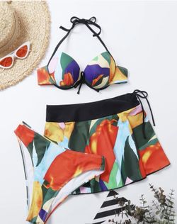 3 Piece Push Up Bikini - Medium