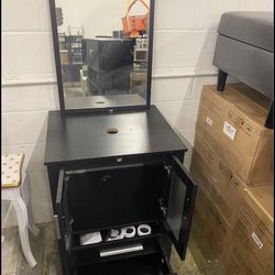 24 Inch Black Bathroom Vanity Combo