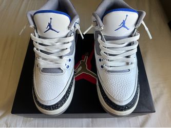 Air Jordan 3 Retro GS “White/Racer Blue/Black” – Size