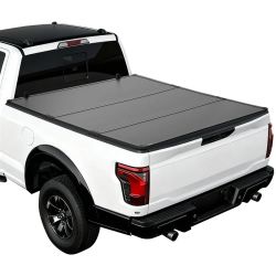 VEVOR Hard Tri-Fold Truck Bed Tonneau Cover, Compatible with 2015-2025 Ford F150 6.5 ft (78.9 in) Standard Bed, Waterproof Fiberglass Hard Folding Tru