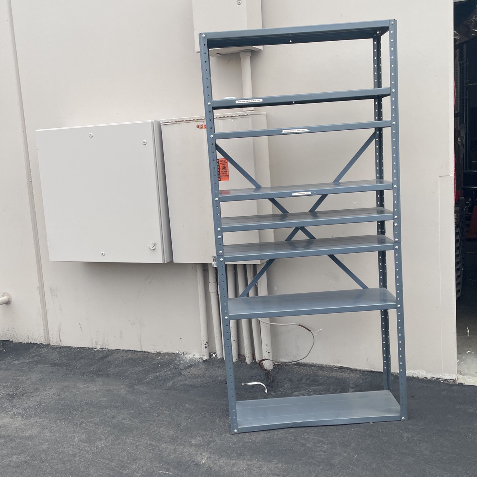 Metal Rack.  5 Extra Shelves Ready To Install 