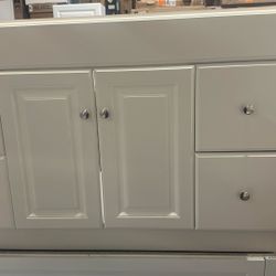 48 in vanity bathroom in white $220