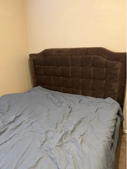 Queen bed frame and head board