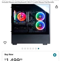 Gaming PC With Monitor 