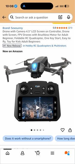 Brand New 1080P Camera Drone with LCD Screen