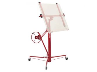 NEW! VEVOR 11ft Drywall Lift, Heavy-Duty 150 lbs Sheetrock Hoist with Adjustable Telescoping Arm