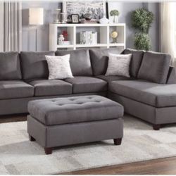 Sectional Sofa + Ottoman
