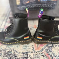 Dr. Martens Pride Boots – Brand New in Box  🖤🌈