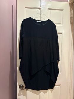 Dayou black dress with ruffle detail. Size: XL #ruffles #blackdress