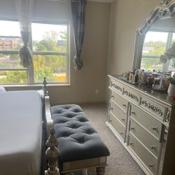 Luxury Silver King Bedroom Set 