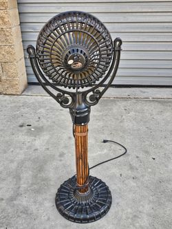 FANIMATION OLD HAVANA FAN W/ PEDESTAL