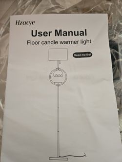 2 IN 1 Floor Lamp with Candle Lamp Warmer