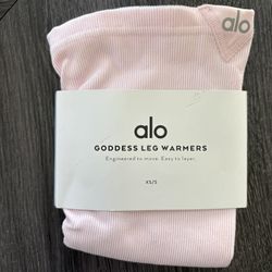Alo Yoga Goddess Leg Warmers XS/S Light Pink