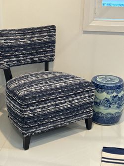 Custom Upholstered Platform Bed , Upholsherer Decorative Chair, Accent Table