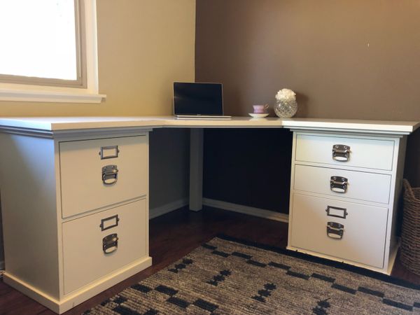 Pottery Barn Bedford Corner Desk 5 Drawer For Sale In Tustin Ca