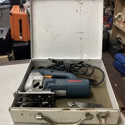 Bosch 1587AVS Jigsaw w/Metal Case+ 2 Base Plates