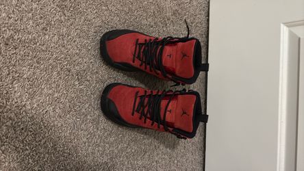 Air Jordan 12 Red Black High-Top Sneakers