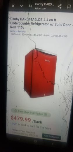 Dandy Red Small Fridge 4.4cubic